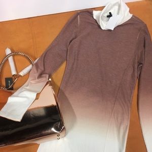 Long sleeve turtle neck long dress